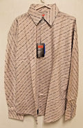 NBA San Antonio Spurs Lite Gray Button Up Dress Shirt 3XL Long Sleeve Headmaster