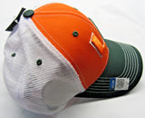 NCAA Miami Hurricanes Mesh Trucker Hat Plastic Snap Closure Collegiate Headwear