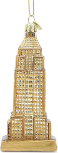 Blown Glass Empire State Building Ornament 5" tall by Kurt S. Adler