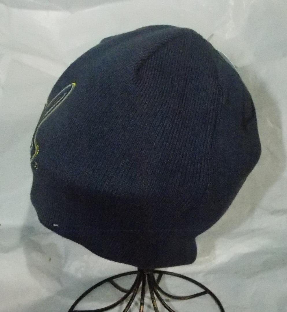 NCAA California Golden Bear Embroidered Blue Knit Beanie Hat Collegiate Headwear
