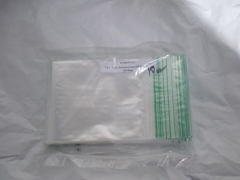 100ct 5" x 7" x 2 mil Clear Biodegradable Zip Lock Bags by Minigrip GreenLine