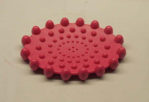 Purple 3 1/2"x 5" Oval with Bubbles Bar Soap Dish Flexible Plastic