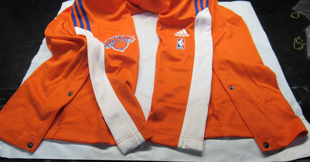 NWT Adidas New York Knicks Game Issued Tear Away Warmup Pants Orange Sz 2XL 513
