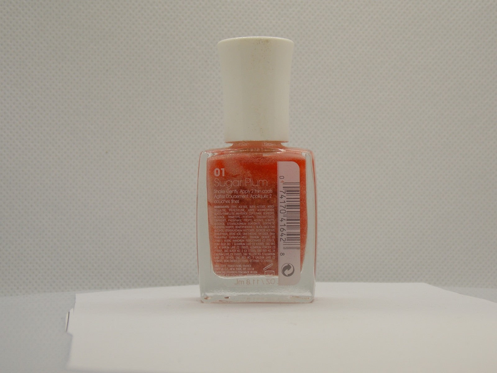 Sugar Shimmer 01 Sugar Plum Textured Nail Color Sally Hansen