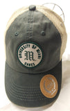 Miami Hurricanes Round Logo on Mesh Trucker Hat Snap Back Collegiate Headwear