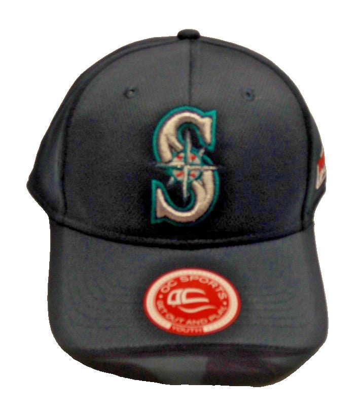 MLB Seattle Mariners Raised Replica Mesh Baseball Hat Cap Style 350 Youth