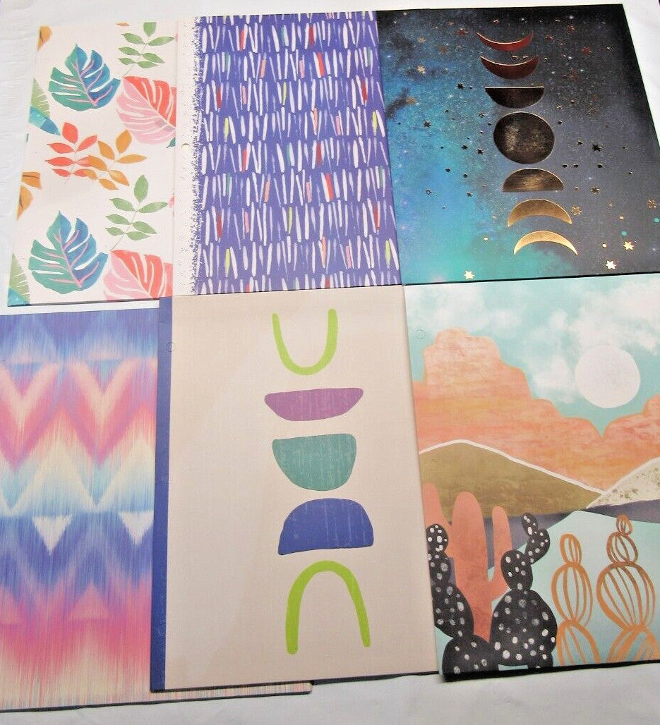 Lot of 500 RAMDOM Designs No Words 2-Pocket Paper Folder 8.5″X11″ by TopFlight