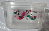 GLAD 2 Pack 42 oz Limited Edition Christmas Holiday Plastic Storage Container