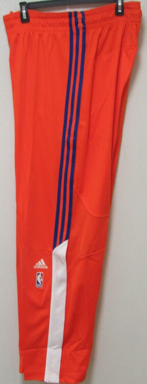 NWT Adidas New York Knicks Game Issued Tear Away Warmup Pants Orange Sz 2XL 513