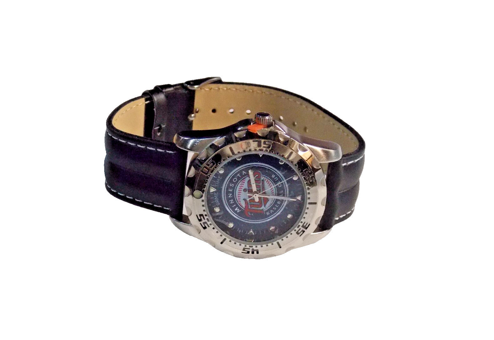 MLB Minnesota Twins Baseball Men's Watch Diver Style New Battery Game Time