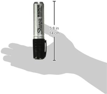 Single Pack of a Black Sharpie Permanent Markers w/ Oversized 1/2" Chisel Tip