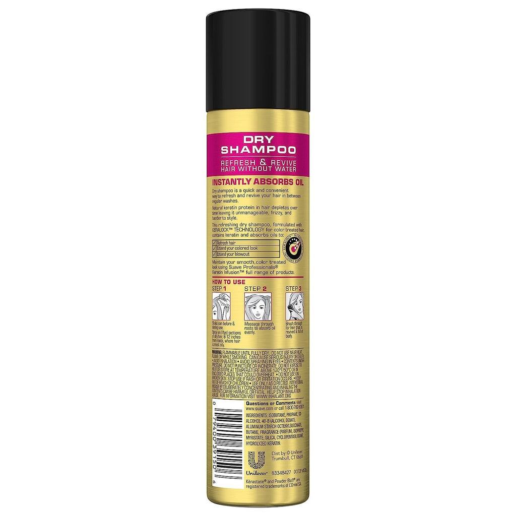 Suave Professionals Color Care Dry Shampoo Keratin Infusion 4.3 oz
