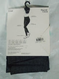 Ladies Ankle length Black Denim Wash Legging Size S/M by Round the Clock