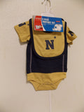 NCAA Navy Midshipmen Bodysuit Bib Bootie Set Size 6/9 M by OUTERStuff