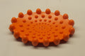 Orange 3 1/2"x 5" Oval with Bubbles Bar Soap Dish Flexible Plastic