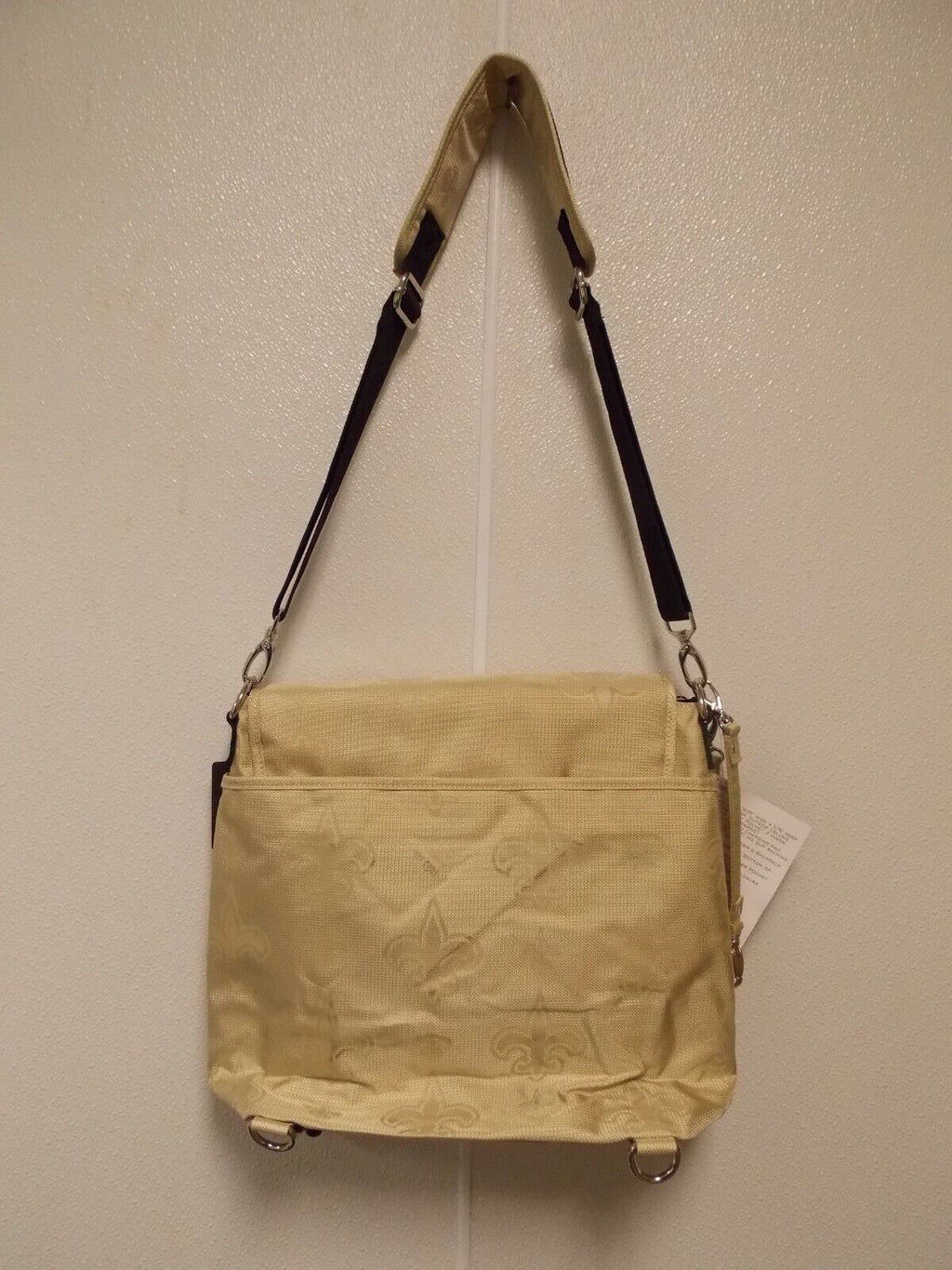 New Orleans Saints Messenger Diaper Bag Insulated Compartment with Changing pad