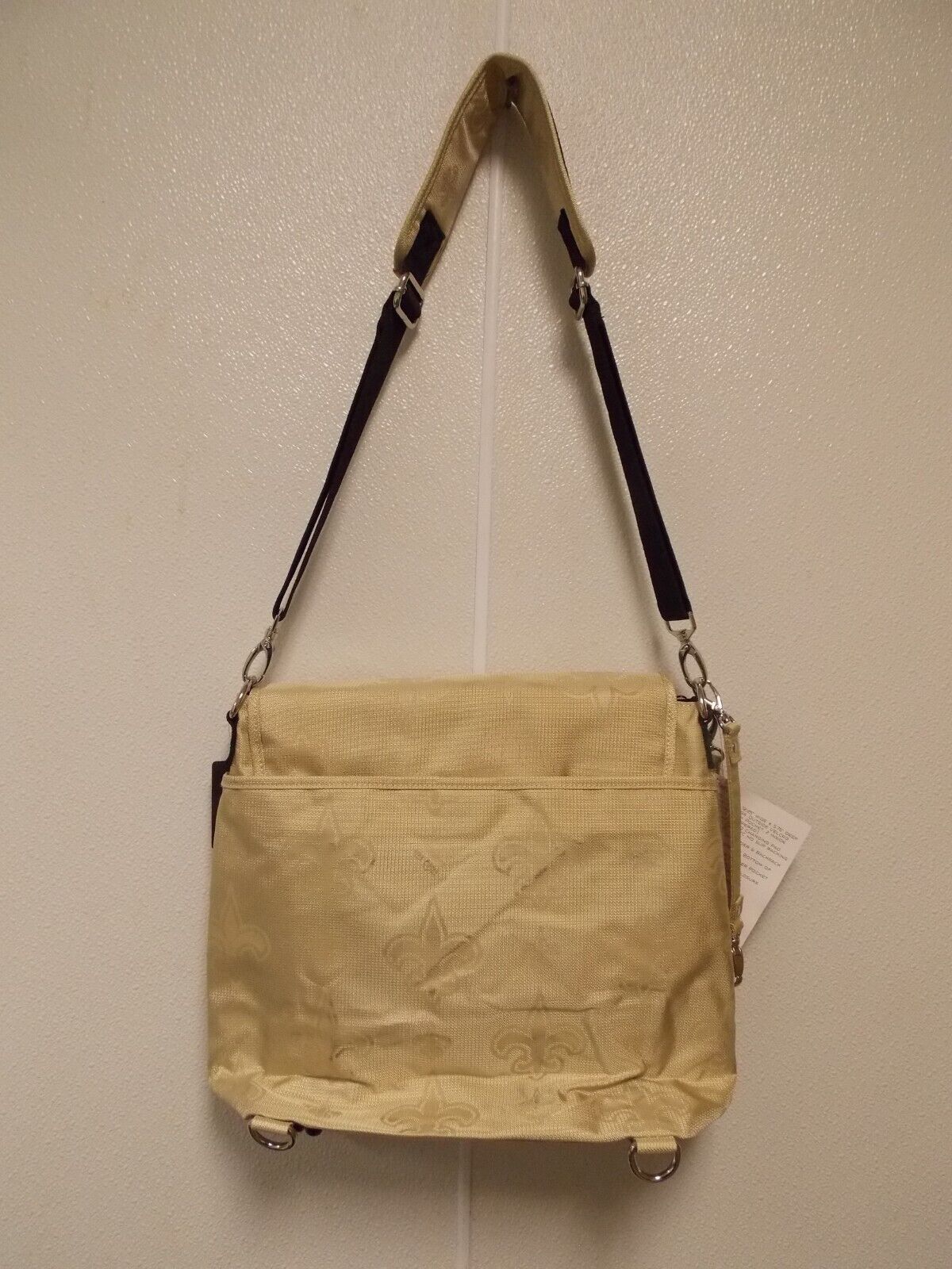 New Orleans Saints Messenger Diaper Bag Insulated Compartment with Changing pad