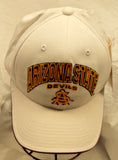 NCAA Arizona State Sun Devils White Hat Hook and Loop Closure by Colosseum