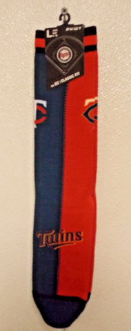 MLB Minnesota Twins Socks 2 Color with a Zipper in the Center Men's L 6-12 by pkwy