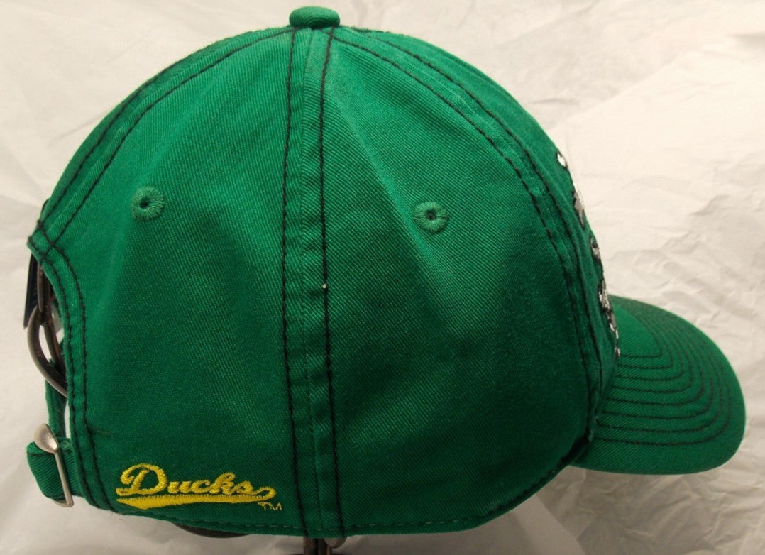 NCAA Oregon Ducks Green Hat with Hook n Loop Closure by Signature