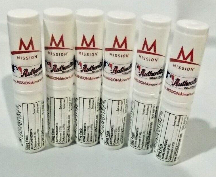 Set of 12 Sealed MLB Minnesota Twins SPF 15 Lip Balm Mission Skincare