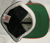 NWT NCAA The Game Fitted Hat- Miami Hurricanes Size 6 7/8 Green with Orange Brim