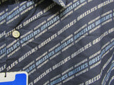 NBA Memphis Grizzlies Blue Button Up Dress Shirt Long Sleeve size 3XL by Headmaster
