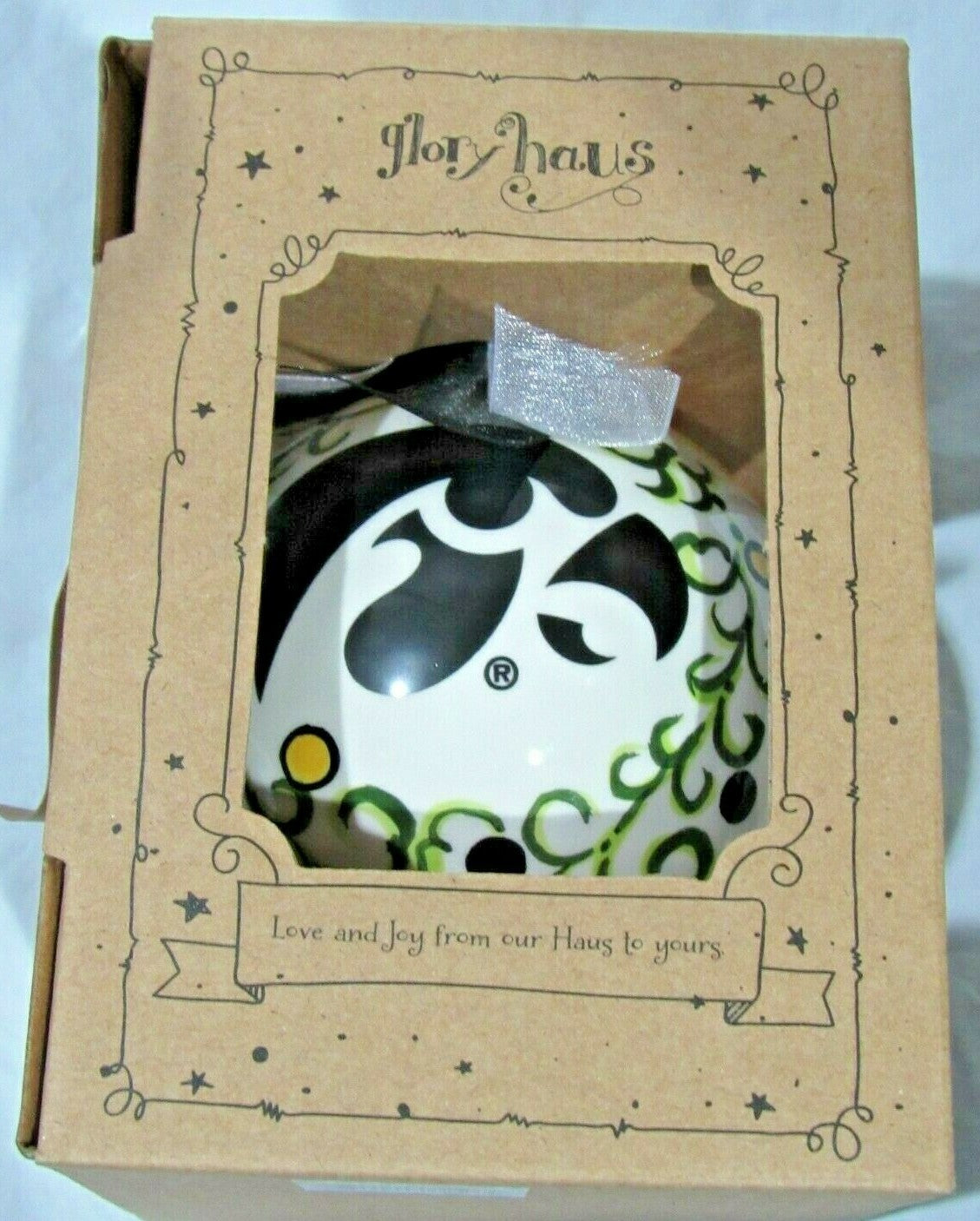 NCAA Iowa Hawkeyes Ceramic Ornament Glory Haus 3.5" Diameter by Glory Haus