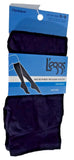 L'eggs women's Microfiber Trouser Socks Size 5-9 Solid Opaque Black Color 1 Pair