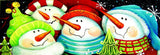 Merry Folks Greeting You Artist Jamie Carter 500 pc Jigsaw Puzzle Size 12"x36"