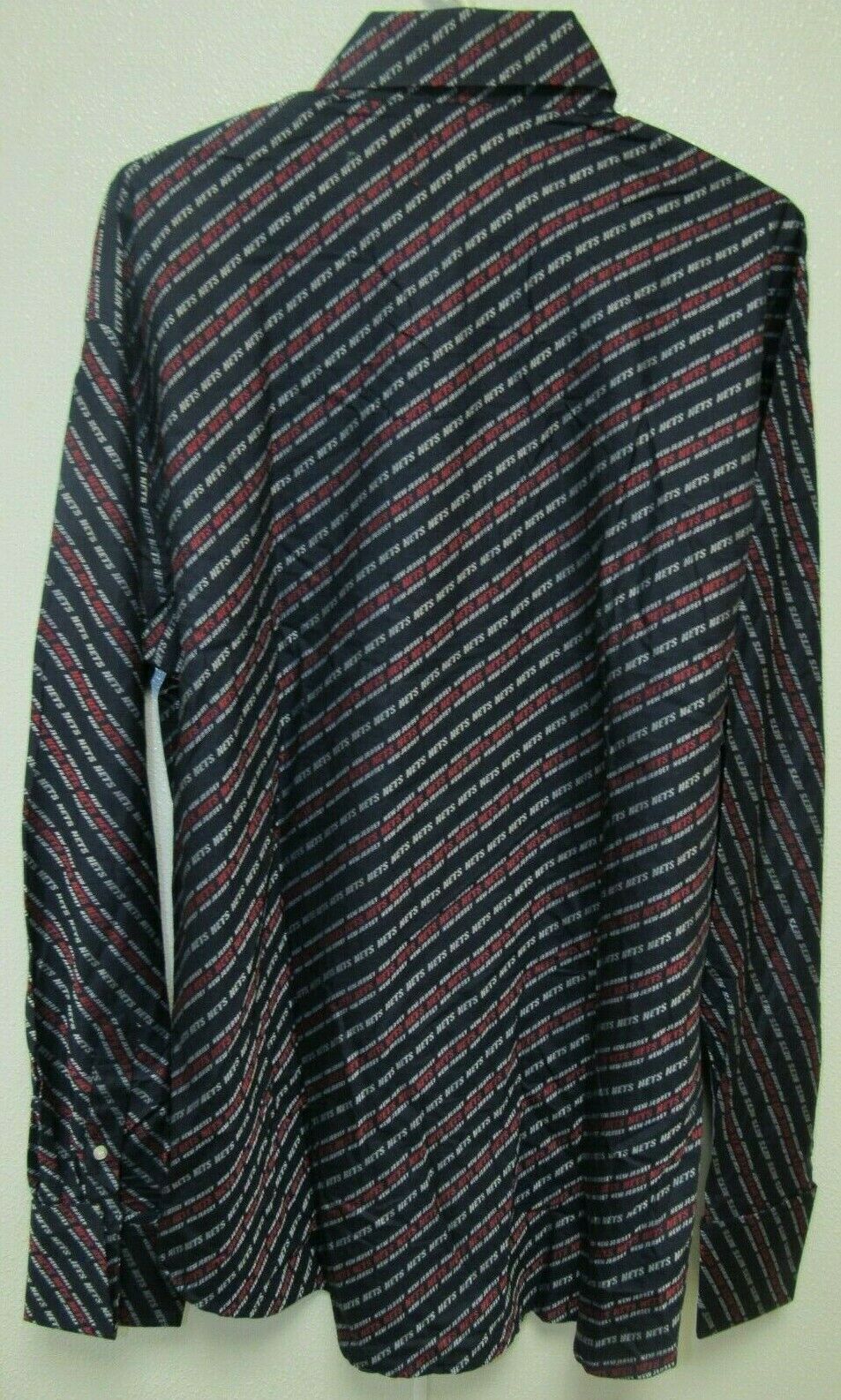 NBA New Jersey Nets Blue Button Up Dress Shirt Size 2XL by Headmaster Designer