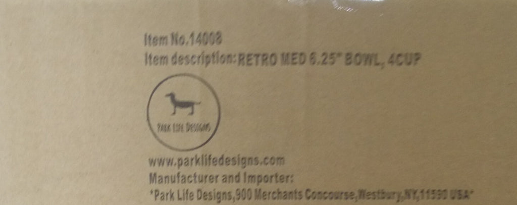 Park Life Designs EAT UP on White Medium Pet Bowl 6-1/4 in Diameter #14008