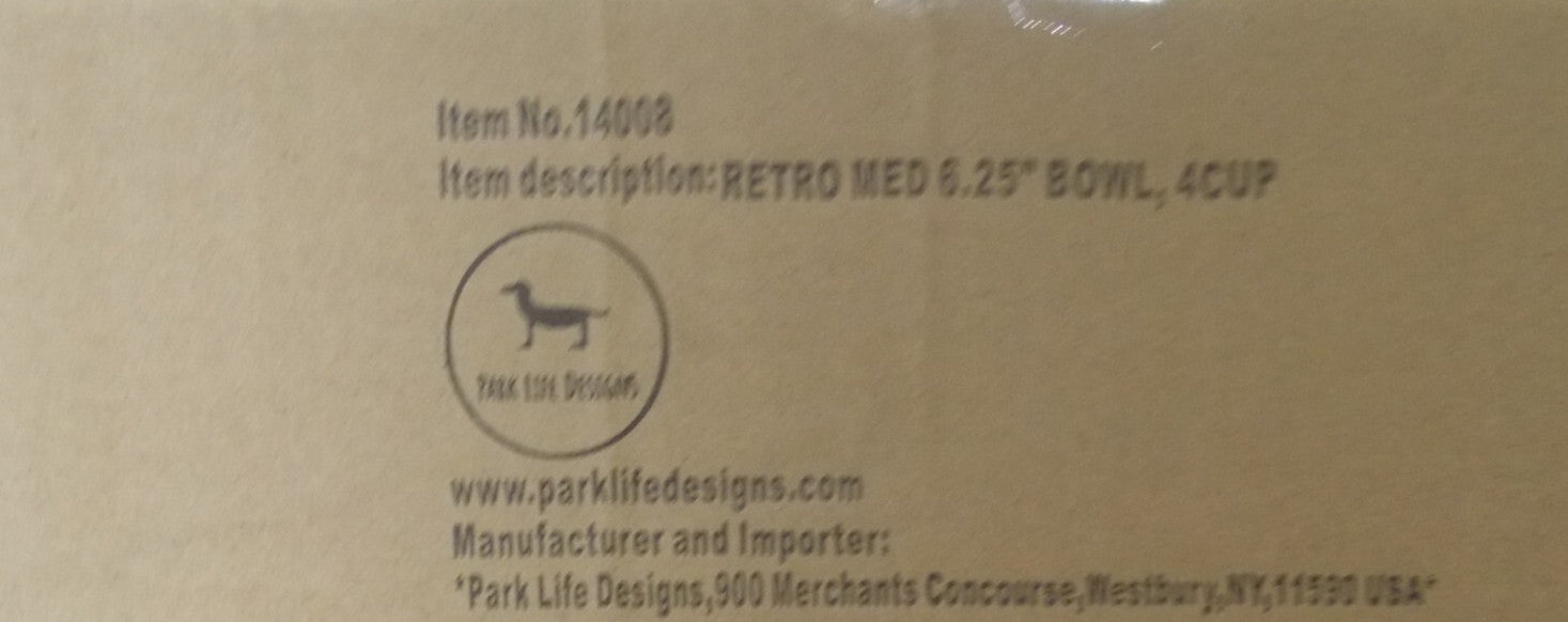 Park Life Designs EAT UP on White Medium Pet Bowl 6-1/4 in Diameter #14008