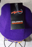 NCAA LSU Embroidered Logo on Purple Knit Beanie Hat by Collegiate Headwear