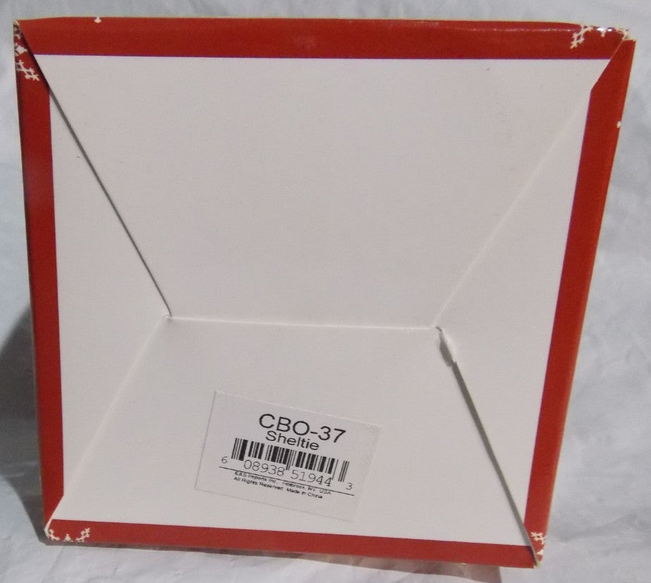Sheltie Christmas Ornament Shatter Proof Ball 2.75" Diameter