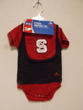North Carolina State Bodysuit Bib Bootie Set Size 12 M by OUTERStuff