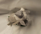 Macy's Holiday Lane Cozy Christmas Gray Skiing Mouse Ornament