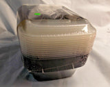 Food Storage Lunch Containers 1 Compartments 12 oz Reusable Black 10 Count