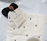 Black Stars Christmas Stocking Collection 20" Cream Green Hearth & Hand Magolia