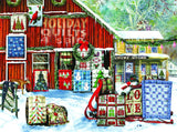 Holiday Quilts by Artist Tom Wood 1000 pc Jigsaw Puzzle Size 20" x 27"