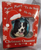 Border Collie Christmas Ornament Shatter Proof Ball 2.75" Diameter