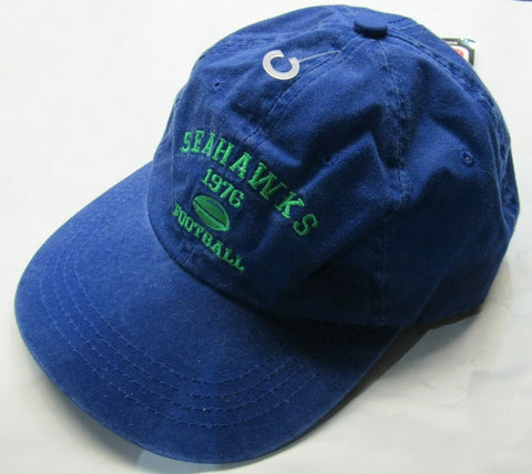 NFL Seattle Seahawks Soft Crown Baseball Cap Hat Buckle Strap Closure