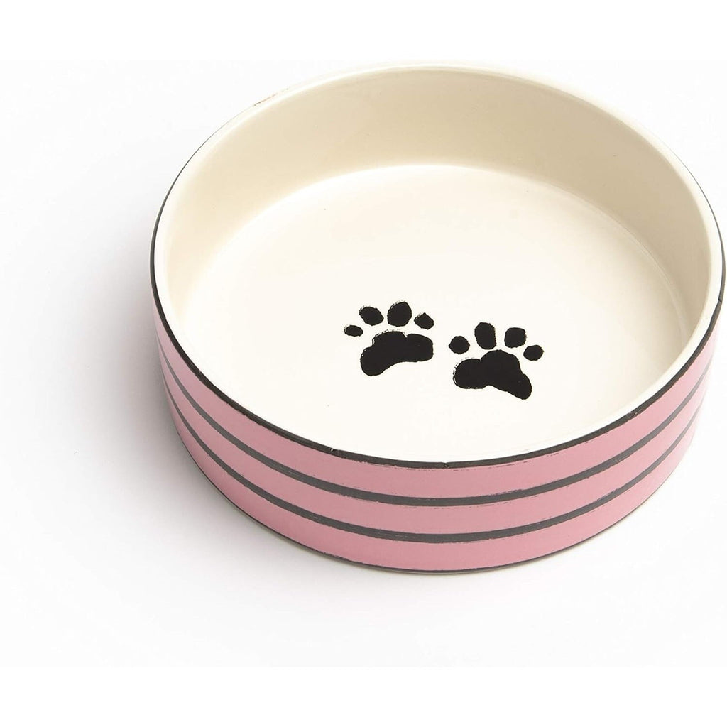 Park Life Designs Molly Pattern Medium Pet Bowl 6-1/4 in Diameter Ceramic 14014