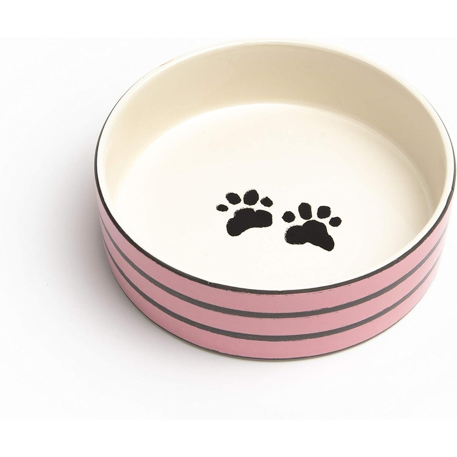 Park Life Designs Molly Pattern Medium Pet Bowl 6-1/4 in Diameter Ceramic 14014