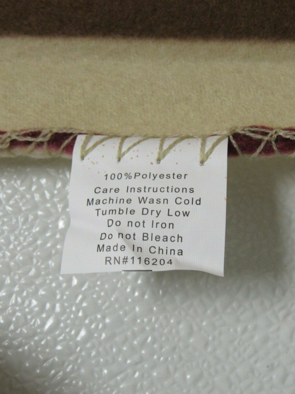 Pet Medium Brown Paw Pet Cat Dog Fleece Soft 29x39 Blanket Earth Tone Stripped