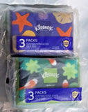 6 Kleenex On-The-Go Facial Tissues 10 Tissues per pack  3-Ply (60 Tissues Total