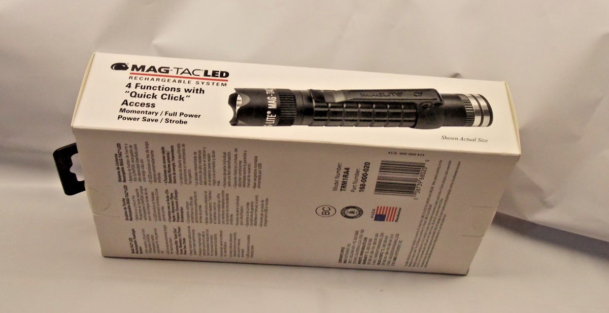 Mag-Lite Mag Tac LED Rechargeable Flashlight Water Proof 543 Lumens TRM1RA4