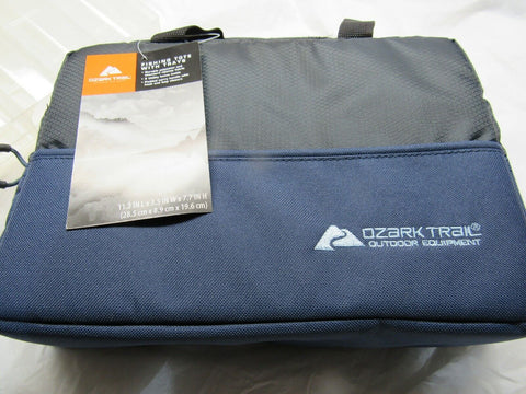 Ozark Trail Fishing Tote w/ 2 Trays padded Blue 11.2"L x 3.5"W x 7.7"H