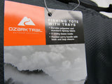 Ozark Trail Fishing Tote w/ 2 Trays padded Blue 11.2"L x 3.5"W x 7.7"H