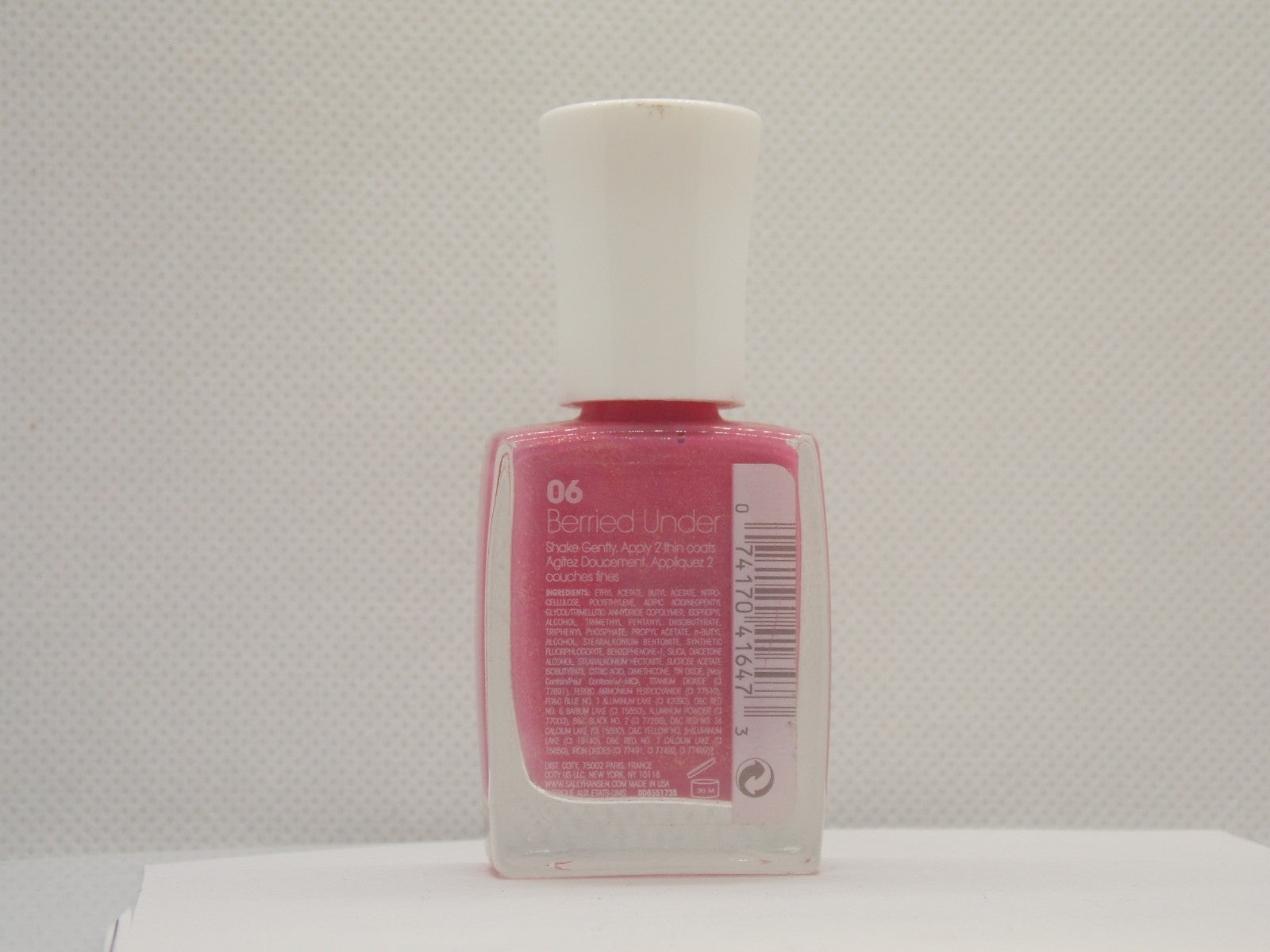 Sugar Shimmer 6 Berried Under Textured Nail Color Sally Hansen